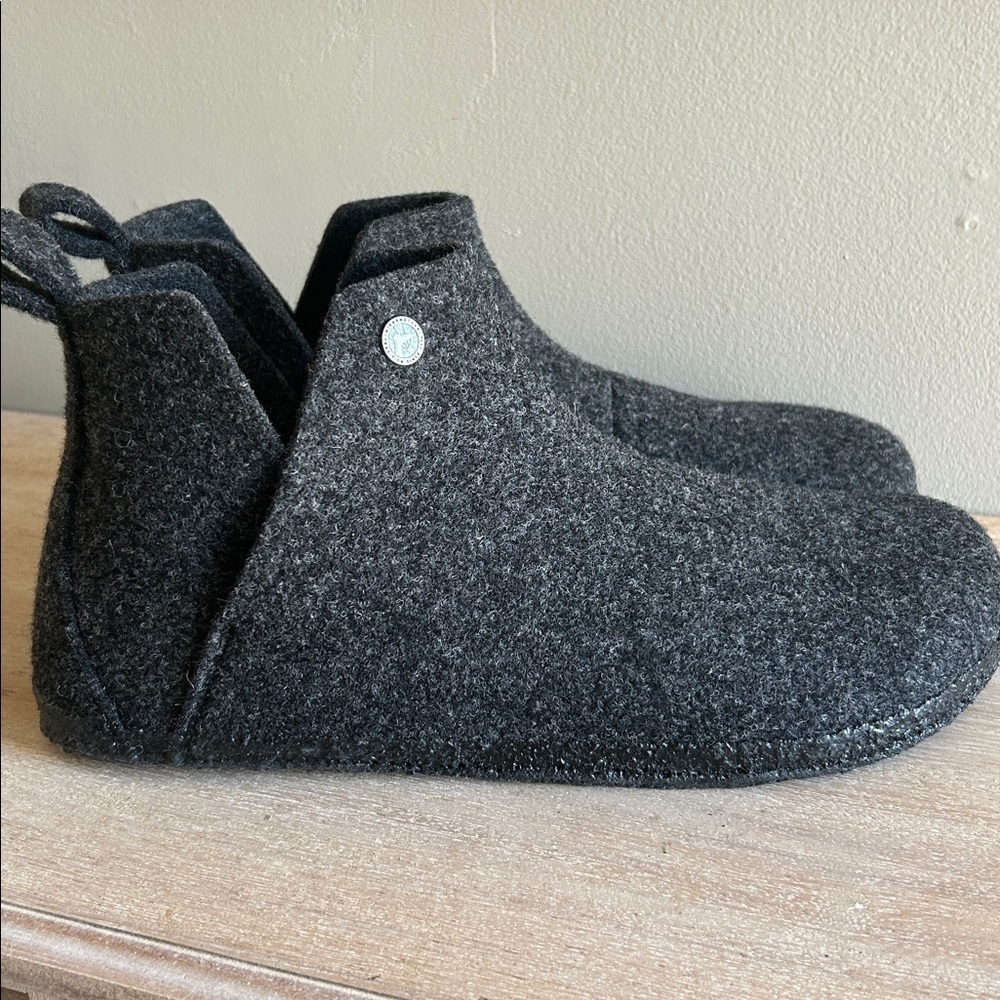 Premium Wool-Felt Birkenstock Ankle Boots—Size 45 Timeless Comfort Minimalist - Picture 3 of 8